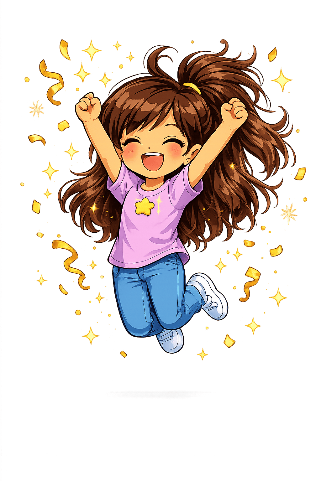 Maya celebrating