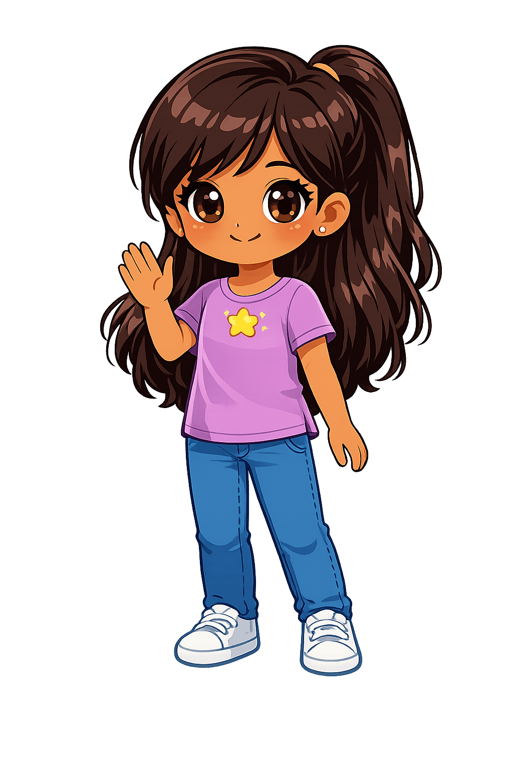 Maya waving hello