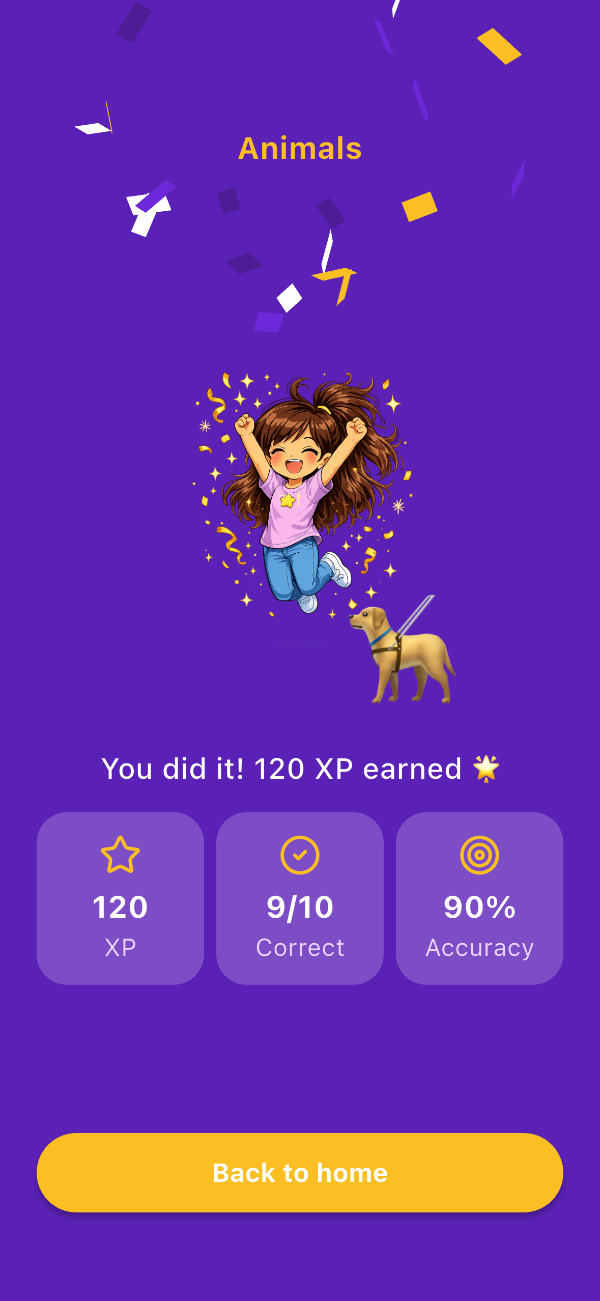 Maya app — Celebrating every win